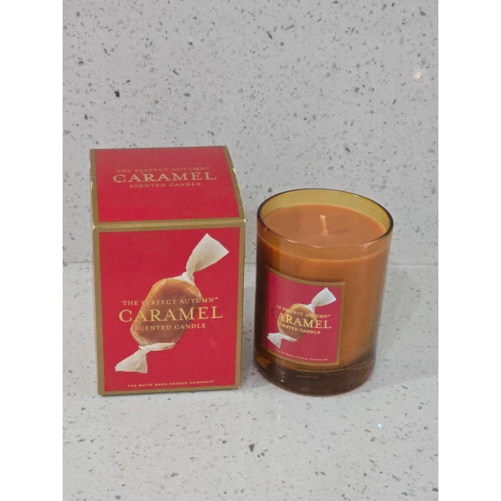 White Barn Candle Company The Perfect Autumn Caramel 10oz Candle RARE! NIB - Picture 3 of 7